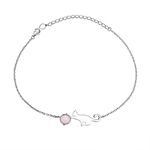 SILVERCUTE Anklets for Women Sterling Silver 925 Cat Womens Ankle Bracelet Ladies Anklet Jewellery