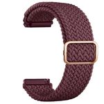 Tobfit Watch Strap Compatible for Samsung Galaxy Watch 6 40mm 44mm/ 6 Classic 43mm 47mm(Watch Not Included), Nylon Single Loop Woven Band for 20mm Smart Watch, Belt for Men & Women (Wine Red)