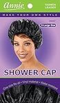 Shower Cap - Black, Vinyl material,
