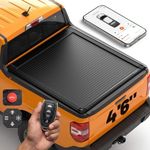 WOLFBOX Power Retractable Tonneau Cover for 2022-2026 Ford Maverick. Fits 4.6ft Bed. Electric Aluminum Truck Bed Cover with Remote Control & App, Weatherproof & Anti-Theft Accessories