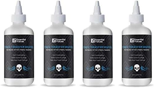 4 PACK Tattoo Transfer Gel Solution (8 fl oz), Perfect For Sharp, Dark & Clean Stencils – Designed To Last All Day Tatting Sessions by Essential Values