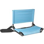 Cascade Mountain Tech Stadium Seat, Aluminum, Light Blue, Regular 17"