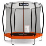 LeJump Trampoline 7.7FT Recreational Big Trampoline, with Enclosure Net, ASTM Approved, Outdoor Trampoline for Adults and Kids (7.7ft)