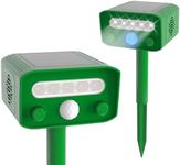 Cat Repellent for Gardens uk with Solar Powered Cat Repellent Ultrasonic PIR SensorIP54 Waterproof Dog Repellent Outdoor Squirrel Repellent