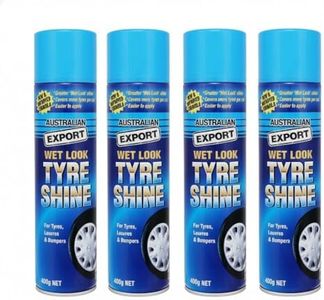 4 x Australian Export Tyre Shine Wet Look Fresh Shiny Tyres 400gm