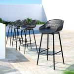 Gardeon Set of 4 Outdoor Bar Stools