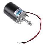 Permanent Magnet DC Motor, 12/24V 30W High Speed CW/CCW Permanent Magnet DC Motor for Cotton Candy Machine/Small Cutting Bench/Grinding Machine/Medical Equipment, No Noise(24v 6000rpm)