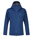 Rab Men's Kangri GTX Waterproof Breathable Gore-tex Jacket for Hiking, Trekking, & Mountaineering - Ink - Medium