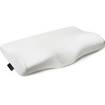 EPABO Contour Memory Foam Pillow Orthopedic Sleeping Pillows, Ergonomic Cervical Pillow for Neck Pain - for Side Sleepers, Back and Stomach Sleepers, Free Pillowcase Included (Soft & Queen Size)