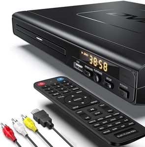 DVD Players for TV with HDMI, DVD Players That Play All Regions, Simple DVD Player for Elderly, CD Player for Home Stereo System, Included HDMI and RCA Cable