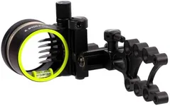 LWANO M2 Bow Sight - 5 Pin Archery Sight for Compound Bow, Tool Less Windage & Elevation Adjustability,with 2X Magnification Sight Lens Kit (M2 (with 2X Lens kit))