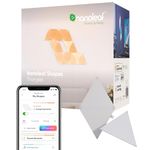 Nanoleaf Shapes Wifi And Thread Smart Rgbw 16M+ Color Led Dimmable Gaming And Home Decor Wall Lights Expansion Pack (Triangles -3 Pack) - Plastic, Multicolor