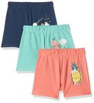 Amazon Brand - Jam & Honey Baby-Girl's Board Shorts (SS22-GSHOPO3_Multicolor 4_9-12 Months)