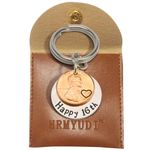 HRMYUDI Happy 16th Birthday Gifts for Boy Girls, Sweet 16 Gifts for New Driver Lucky Penny Coin Key Chain