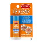 O'Keeffe's Cooling Relief Lip Repair Lip Balm for Dry Cracked Lips, Instant Cooling Relief, Seven Moisturizing Ingredients, Stick, (Pack of 1), K1710120