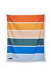 Nomadix Festival Blanket - Perfect for Picnics, Camping, & Lawn Seating - Plush Top & Water Resistant Base - Made with Post Consumer Recycled Materials - Stripes Retro - 60x70