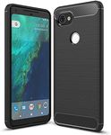 NALIA Silicone Case compatible with Google Pixel 2 XL, Ultra-Thin Protective Cover Rugged TPU Rubber-Case Gel Soft Skin Shockproof Slim Back Bumper Protector Back-Case Smartphone Shell - Black