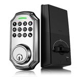 BULIST Keyless Entry Door Lock with Keypads, - Deadbolt Lock with Human-Voice Guidance Function - Easy to Install and Function Set, Automatic Lock Door, Anti-Peeping Password (Satin Nickel)