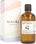 Nikura Apple & Cinnamon Fine Fragrance Oil - 100ml | Perfect for Soap Making, Candle Making, Wax Melts, Diffuser, Burner | Great for use in Bath Bombs, Perfume Oil, Perfume Scents | Vegan & UK Made