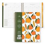 2024-2025 Planner by Bright Day, 8.75" x 7.25" Daily Planner, July 2024 - June 2025, Weekly Agenda Academic Planner 2024-2025, Monthly Tabs, Vertical View, Twin Wire Binding, Pocket Folder