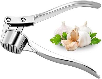 PROPOG Presse Ail Inox Professionnel, Presse Puree Manuel Ecrase Ail Facile À Nettoyer Coupe Ail Couteaux Et Ustensiles De Cuisine