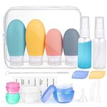 Opret 18 Pcs Travel Bottles Set for Toiletries, Silicone Travel Containers 100ml/60ml TSA Approved Leak Proof Refillable BPA Free Travel Accessories for Shampoos, Conditioner and Lotion