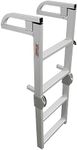 Extreme Max 3005.4089 Aluminum 4-Step Compact Folding Pontoon Boarding Ladder