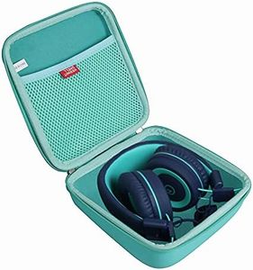 Hermitshell Travel Case for noot Products K11/Elecder i37/POWMEE M1/POWMEE M2/Mpow CH8/iRAG J01/noot Products K22/NIVAVA K8/noot Products K33/iClever/Sonitum Kids Headphones(Only Case) (Teal)