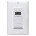 Intermatic EJ600 120 Volt Indoor Digital Astro in-Wall Timer, White