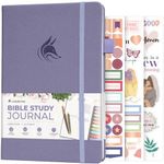 Clever Fox Bible Study Journal – Church Notes Notebook – Note Taking & Journaling Kit – Faith Based Religious Gifts & Accessories (Lavender)