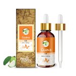 Crysalis Guava (Psidium Guajava) |100% Pure & Natural Undiluted Carrier Oil |Cold Pressed Oil for Glowing Skin, Healthy Hair, Nourished Face Rich in Omega 3-50Ml with Dropper