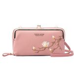 INOVERA (LABEL) Sling Bags for Women, Girls - Crossbody Shoulder Bag with Adjustable Strap - Stylish Travel Mobile Card Holder (Rose Gold)