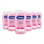 Sanex Skin Therapy Anti-Dryness Shower Cream 450ml | dry skin body wash | *relieves dryness and reduce itchiness | amino acid complex with hyaluronic acid | supports skin’s barrier | 0% sulphates***