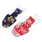 minkissy 2pcs Parrot Diaper Cockatiel Cone Costume Bird Nappy Parakeet Bird Cage Macaw Diaper Parrot Costume Parrot Bird Harness Pigeons Diaper Pigeon Diapers Washable Lovers Lining Cotton