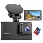 Dash Cam 1080P FHD Front Dash Camera for Cars, Dashcam with 176°Wide Angle, Night Vision, Parking Monitor, Loop Recording, G-Sensor,32G SD Card, Type C