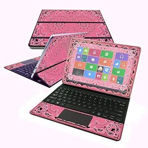 MightySkins Skin Samsung Galaxy Book 10.6" - Pink Bandana | Protective, Durable Unique Vinyl Decal wrap Cover | Easy to Apply, Remove Change Styles | Made in The USA