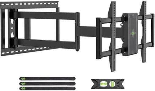 USX MOUNT Long Arm TV Wall Mount for Most 42-90 Inch TV up to 150 Lbs, 40 Inch Extension Full Motion TV Mount Swivel Tilt, Wall Mount TV Bracket Fit Wood Stud up to 24 Inch, Max VESA 800x400mm, XML035