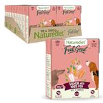 Naturediet - Feel Good Wet Dog Food, Natural and Nutritionally Balanced, Salmon, 390g (Pack of 18)