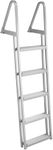 GarveeTech Removable Dock Ladder 3/4/5 Steps - Anti-Corrosion 6063 Aluminum, Upgraded Widen Nonslip, 350lbs Marine Pontoon Boat Dock, Lake/Pool/Boarding/Rv
