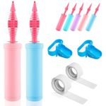 2 Pack Balloon Pumps, Balloon Inflator Pump Ballon Pump, Balloon Pump Hand for Weddings and Birthday Parties, Two Random Colors(with 2 Balloon Knotters and 200 Glue Dots)