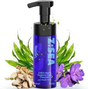 Z：SEA Men’s Intimate Wash 150mL - pH Balanced Male Genital Cleanser for Odor Control, Helps Soothe Discomfort | Gentle Daily Use for Sensitive Skin
