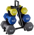 AmazonBasics Dumbbell Set with Stand, 60-Pound