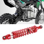 Shock Absorber,14.2in Universal Heavy Duty Steel Alloy Shock Absorber Rear Suspension Adjustable Damping Direct Replacement for Motorcycle ATV Go Karts,Red