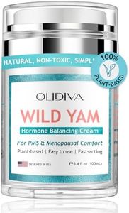 Olidiva Wild Yam Cream, Hormone Balance for Women | Natural Estrogen & Progesterone Free Hormone Support | For PMS & Menopausal Comfort | Day & Night Cream for Hot Flashes & Night Sweats, (3.4 oz)