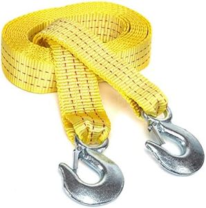 Neiko 51005A Heavy Duty Tow Strap with Safety Hooks | 2” x 20’ | 10,000 LB Capacity Polyester