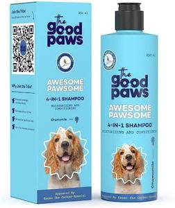 The Good Paws Awesome Pawsome 4 In 1 Dog Shampoo And Conditioner I Moisturizer, Cleanser & Deodorizer | All Natural I For Cocker Spaniel, Shepherd, Husky | Olive & Wheatgerm Oil, 250 Milliliter