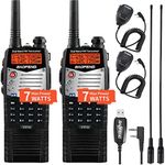 BAOFENG TP5 7W Ham Radio Walkie Talkies Long Range with Rechargeable 3800mAh Li-ion Battery 2pcs