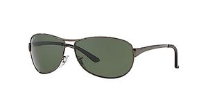 Ray-Ban Men Polarized Pilot Sunglasses, Free Size,Black