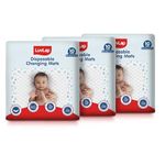 LuvLap Disposable Baby Underpad Cum Changing Mats, 30 Count 60x60 CM Waterproof Pads for Baby, Breathable Underpads act as 100% Water Proof Bed Protector, Non Slip Backsheet, Hypoallergenic