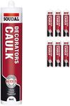 Pack of 6, Soudal Decorator Caulk G